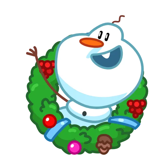 Стикер 5 Snowman