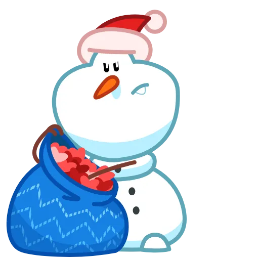 Стикер 25 Snowman