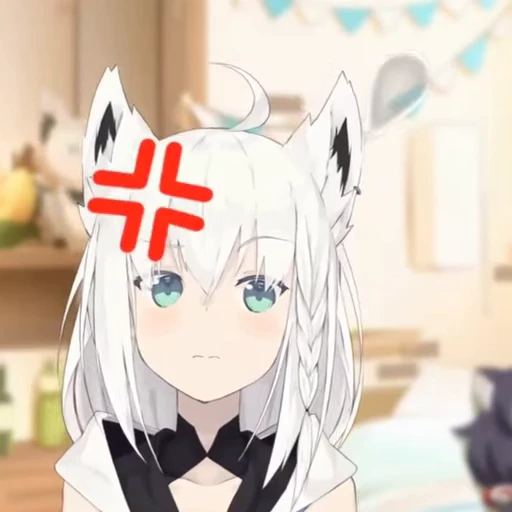 😠 Стикер «Shirakami Fubuki» для Telegram