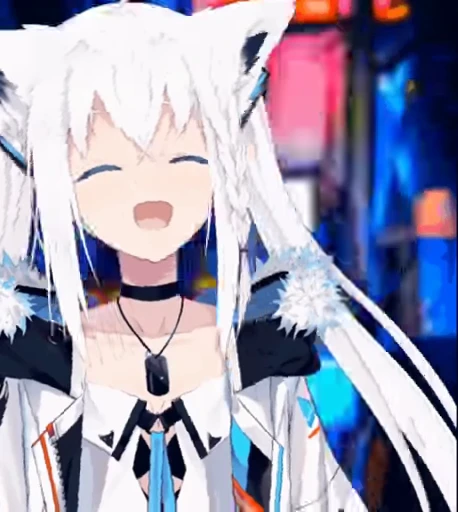 🥰 Стикер «Shirakami Fubuki» для Telegram