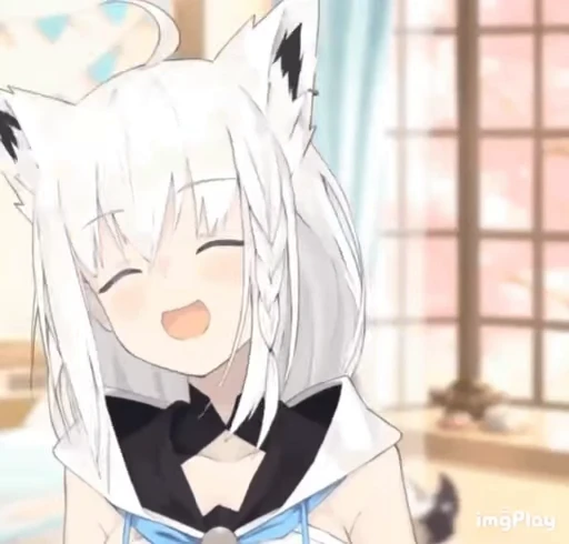 🥰 Стикер «Shirakami Fubuki» для Telegram