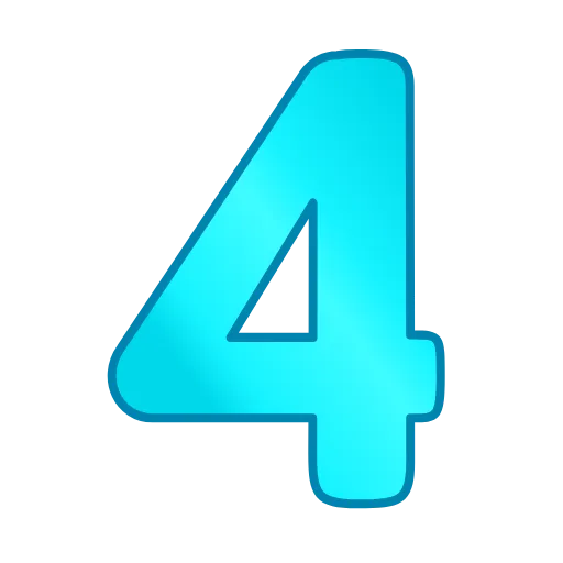 4️⃣ Эмодзи «Фуксиана цифры» для Telegram