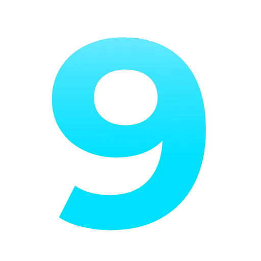 9️⃣ Эмодзи «Фуксиана цифры» для Telegram