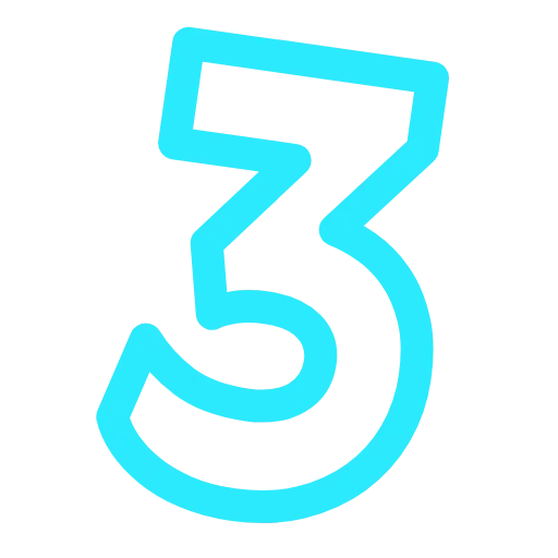 3️⃣ Эмодзи «Фуксиана цифры» для Telegram
