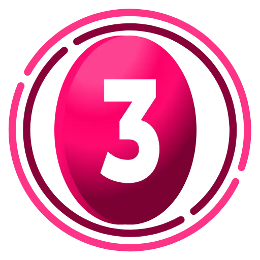 3️⃣ Эмодзи «Фуксиана цифры» для Telegram