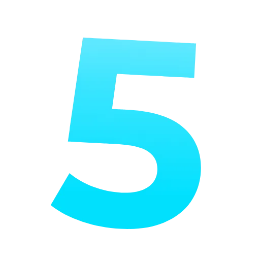 5️⃣ Эмодзи «Фуксиана цифры» для Telegram