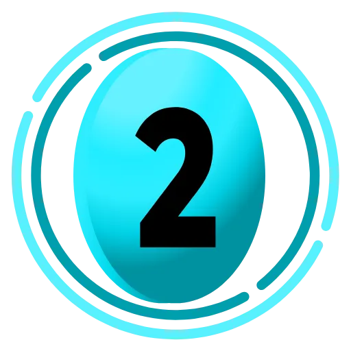 2️⃣ Эмодзи «Фуксиана цифры» для Telegram