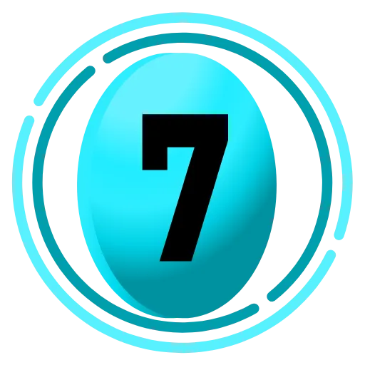 7️⃣ Эмодзи «Фуксиана цифры» для Telegram