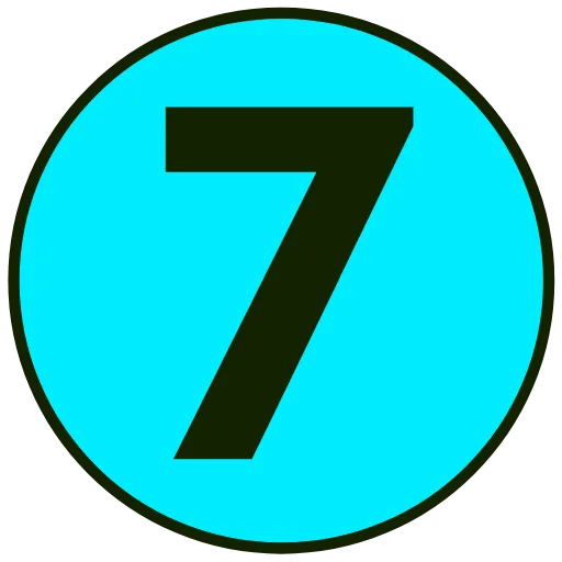 7️⃣ Эмодзи «Фуксиана цифры» для Telegram