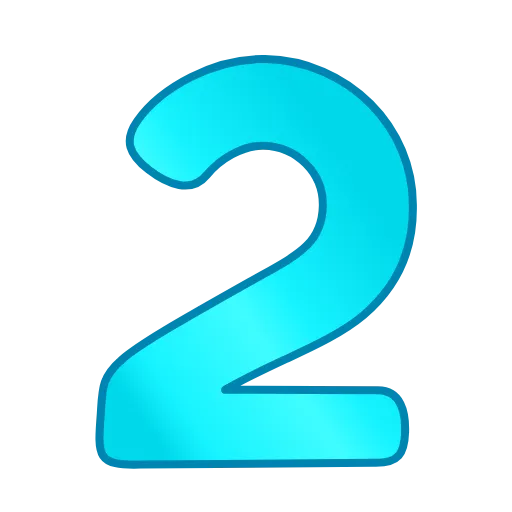 2️⃣ Эмодзи «Фуксиана цифры» для Telegram