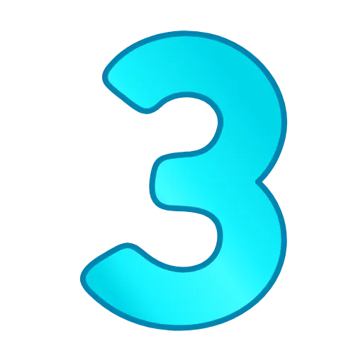 3️⃣ Эмодзи «Фуксиана цифры» для Telegram