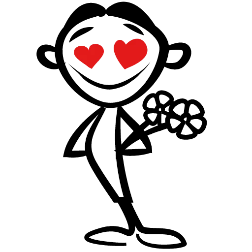 😍 Стикер «Pif_paf_love» для Telegram