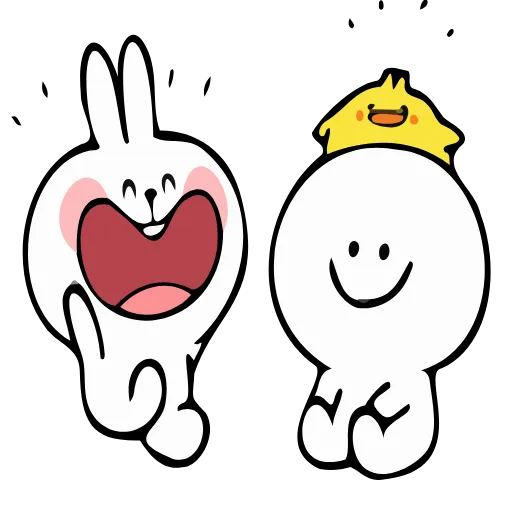 Стикер 32 Funny Bunny
