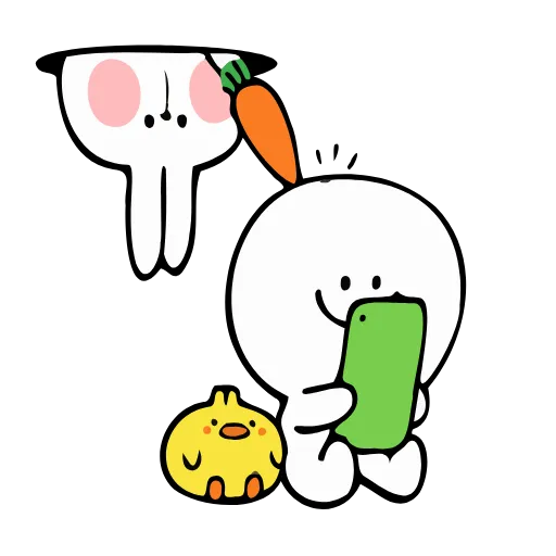 Стикер 35 Funny Bunny