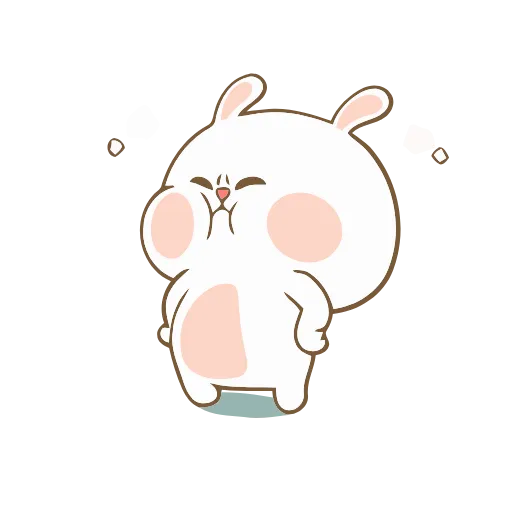 Стикер 6 Funny Bunny