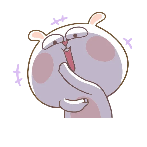 Стикер 7 Funny Bunny