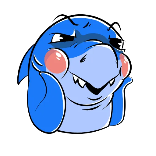 😏 Эмодзи «Funnysharkyemoji» для Telegram