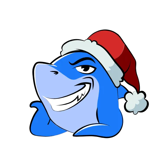 Стикер 51 Funnysharkyemoji