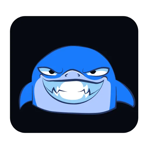 Стикер 34 Funnysharkyemoji