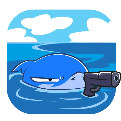 Стикер 7 Funnysharkyemoji