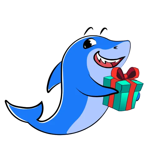 Стикер 57 Funnysharkyemoji