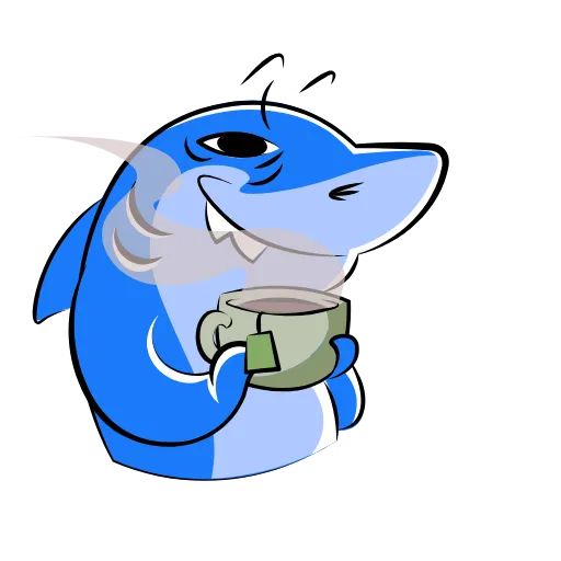 Стикер 53 Funnysharkyemoji
