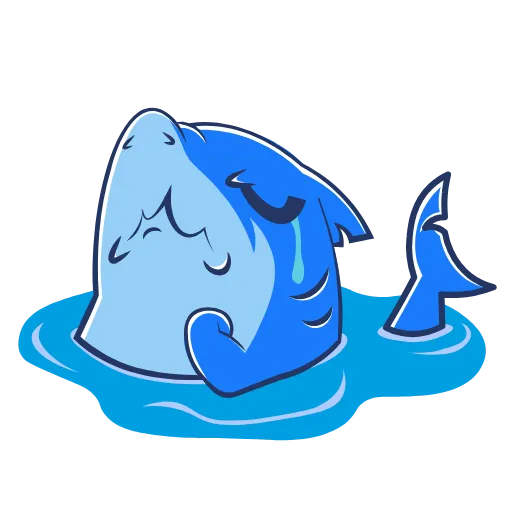 Стикер 18 Funnysharkyemoji