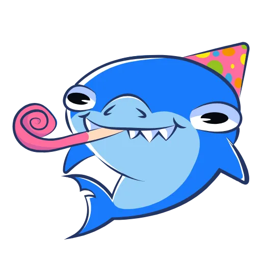 Стикер 28 Funnysharkyemoji