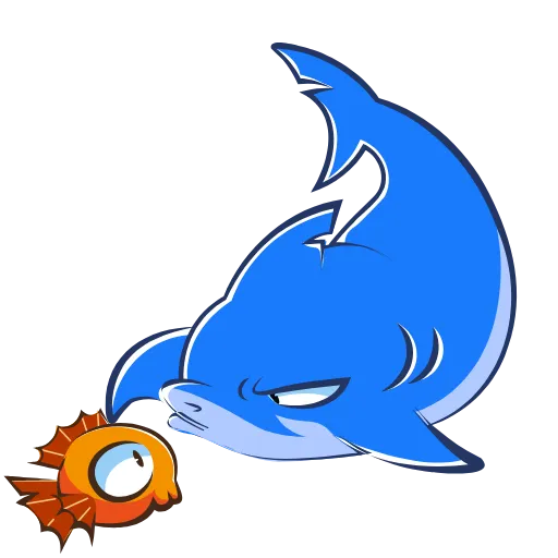Стикер 15 Funnysharkyemoji