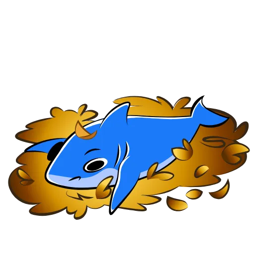 Стикер 36 Funnysharkyemoji
