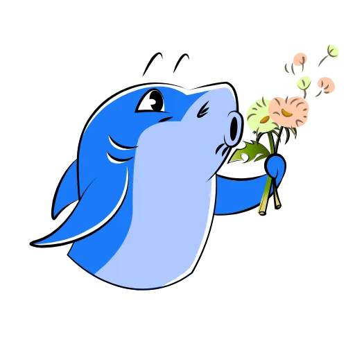 Стикер 61 Funnysharkyemoji