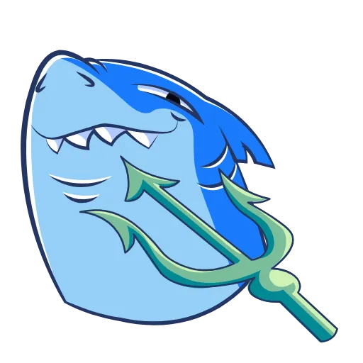 Стикер 31 Funnysharkyemoji