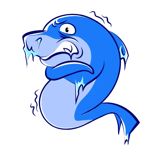 Стикер 43 Funnysharkyemoji