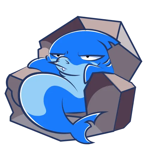 Стикер 27 Funnysharkyemoji