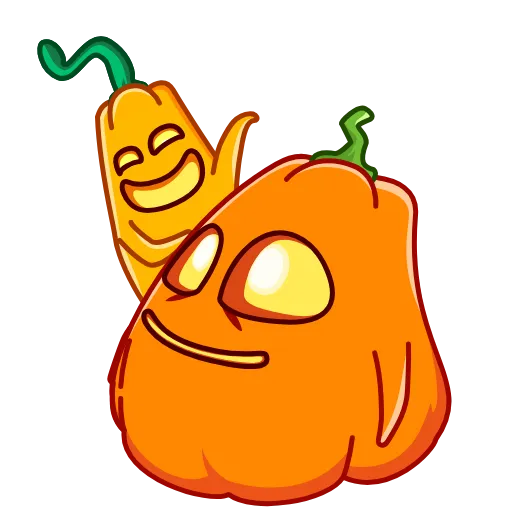 Стикер 5 Pumpkin Glitched