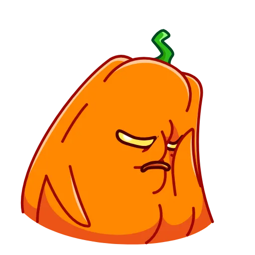 Стикер 15 Pumpkin Glitched