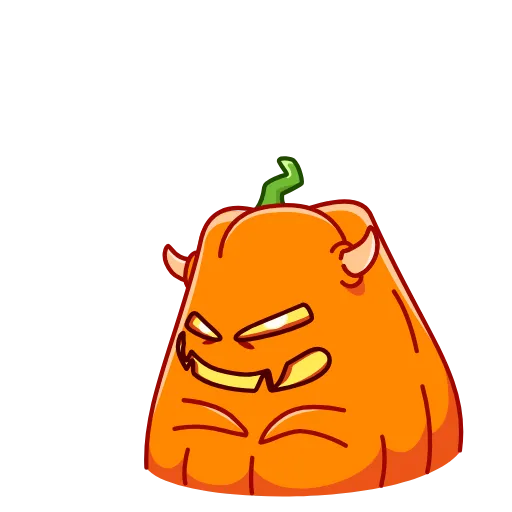 Стикер 16 Pumpkin Glitched