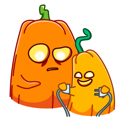 Стикер 18 Pumpkin Glitched