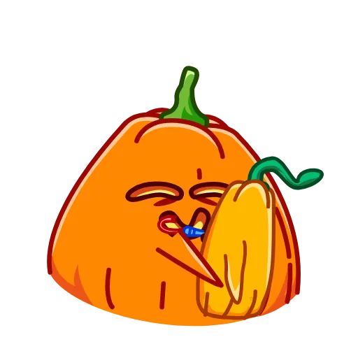 Стикер 20 Pumpkin Glitched