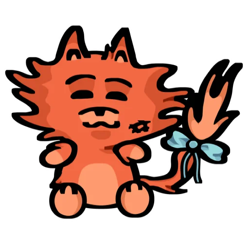🧸 Стикер «Кот Фуня» для Telegram