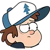 Стикер 4 😁Gravity Falls emojis