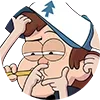 Стикер 5 😁Gravity Falls emojis