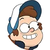 Стикер 2 😁Gravity Falls emojis