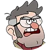 Стикер 29 😁Gravity Falls emojis