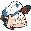 Стикер 6 😁Gravity Falls emojis