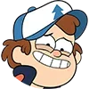 Стикер 7 😁Gravity Falls emojis