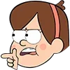 Стикер 17 😁Gravity Falls emojis