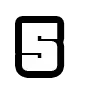 Стикер 54 GTA шрифт