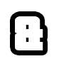 Стикер 25 GTA шрифт