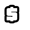 Стикер 50 GTA шрифт